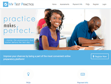 Tablet Screenshot of mytestpractice.com